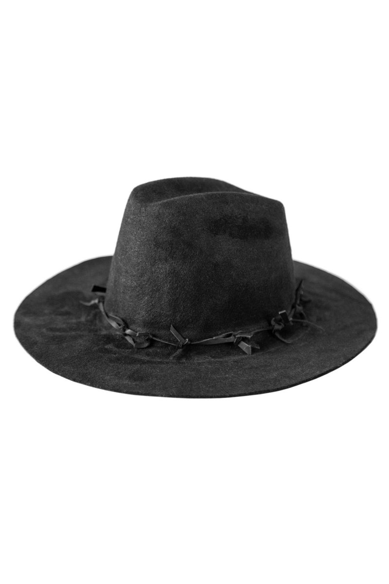 BLACK FRDORA HAT