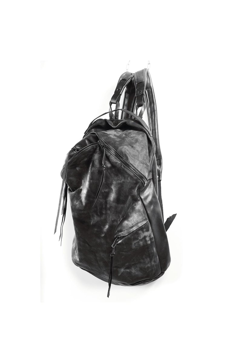 Кожаный рюкзак 081Y черный
