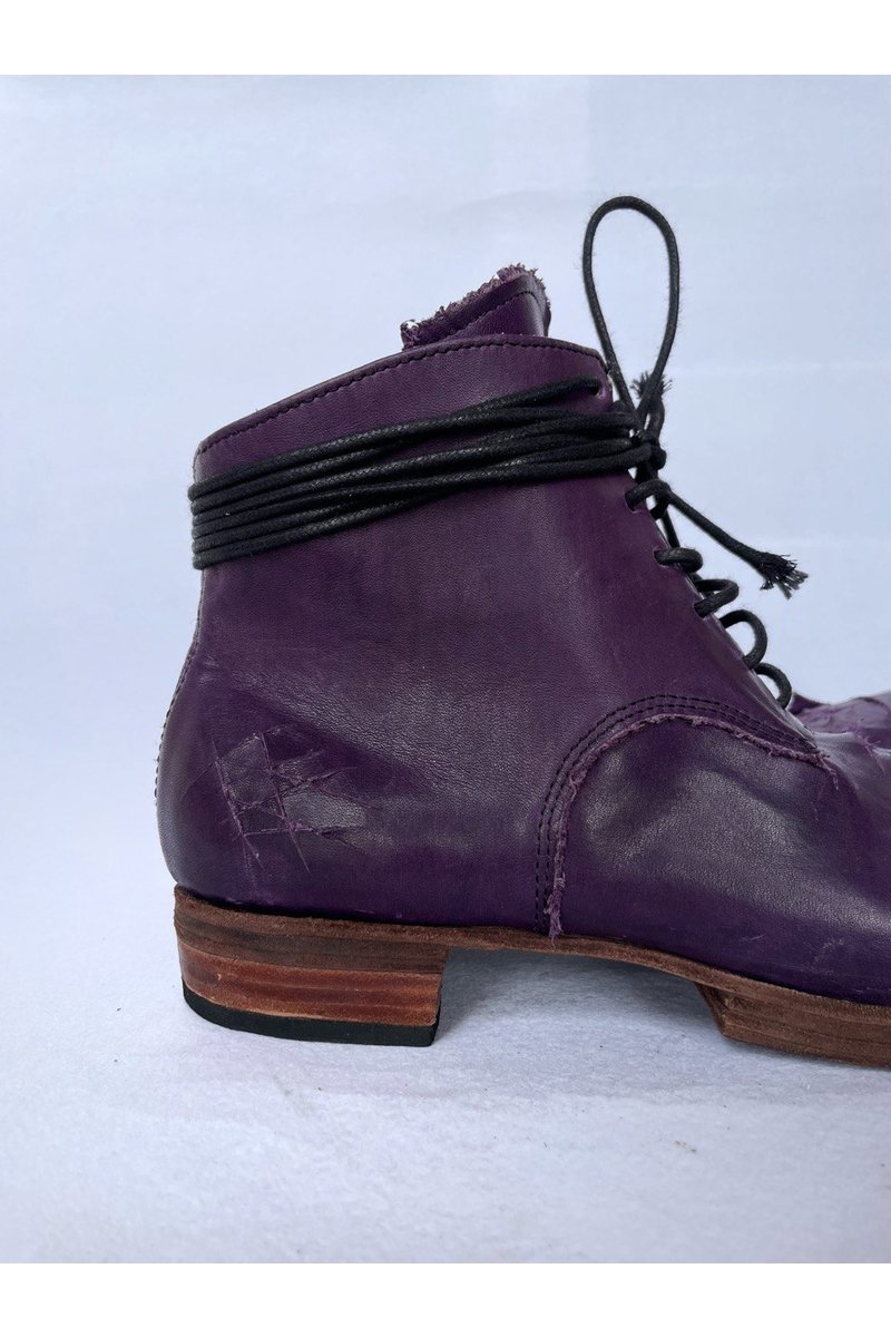 Ботинки дерби фиолетовые TORN