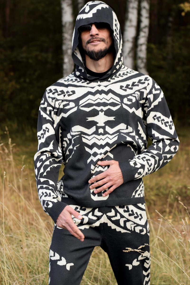 POLYNESIA HIS KNIT HEMP SET