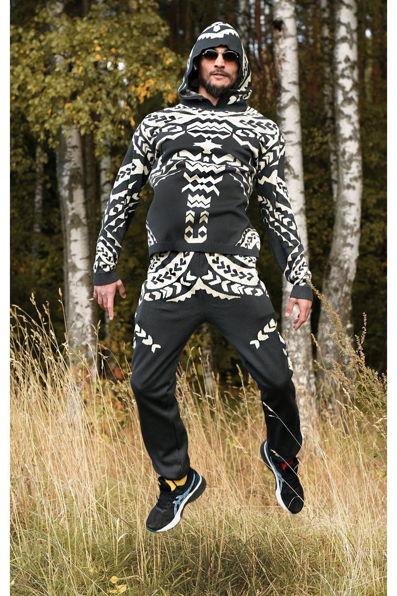 POLYNESIA HIS KNIT HEMP SET