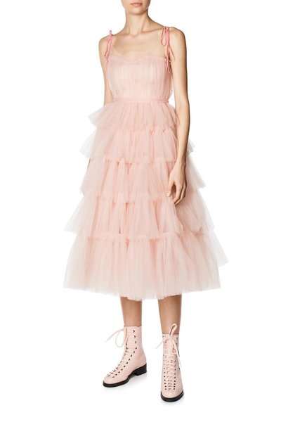 TIERED TULLE DRESS