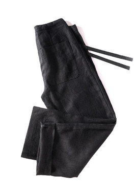 Женские брюки из стираного льна
