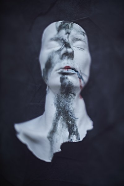 Face with clavicle // Small sculpture