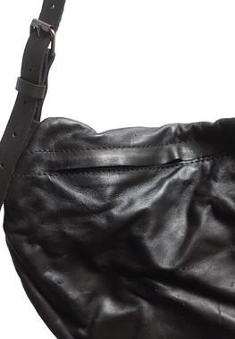 Кожаная сумка 128Y (L) черная