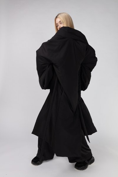 Куртка «Юката» с объемными рукавами, черный