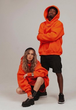 HOODIE [ REFLECTIVE ] ORANGE