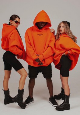 HOODIE [ REFLECTIVE ] ORANGE