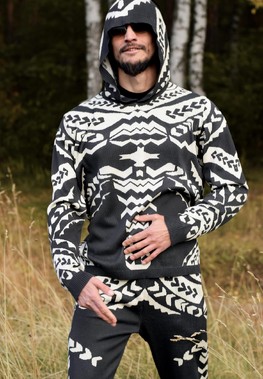 POLYNESIA HIS KNIT HEMP SET