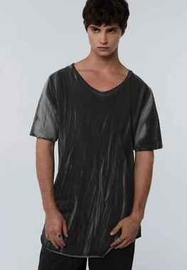 Мужская футболка оверсайз stone wash
