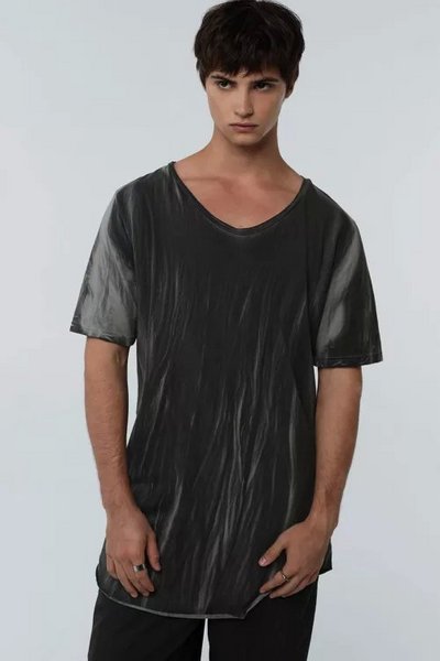 Мужская футболка оверсайз stone wash