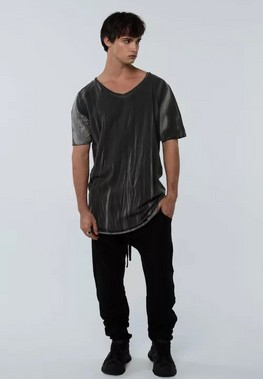 Мужская футболка оверсайз stone wash