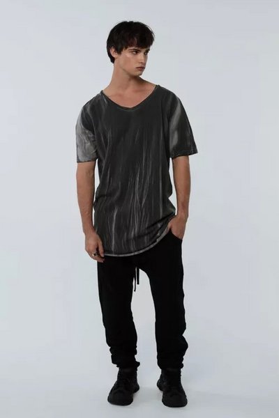 Мужская футболка оверсайз stone wash